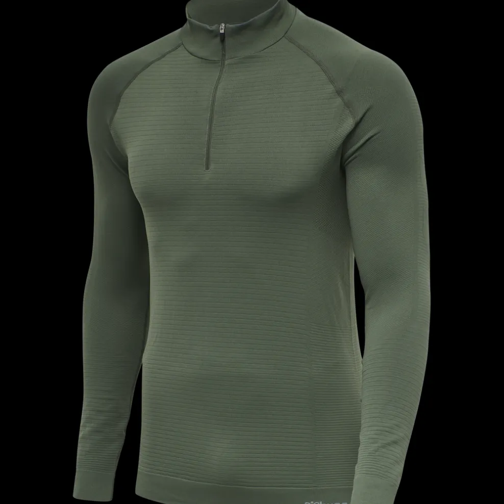 hmlSTROKE SEAMLESS HALF ZIP