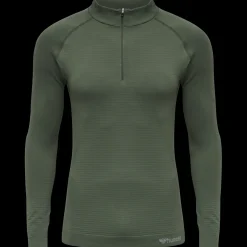 hmlSTROKE SEAMLESS HALF ZIP