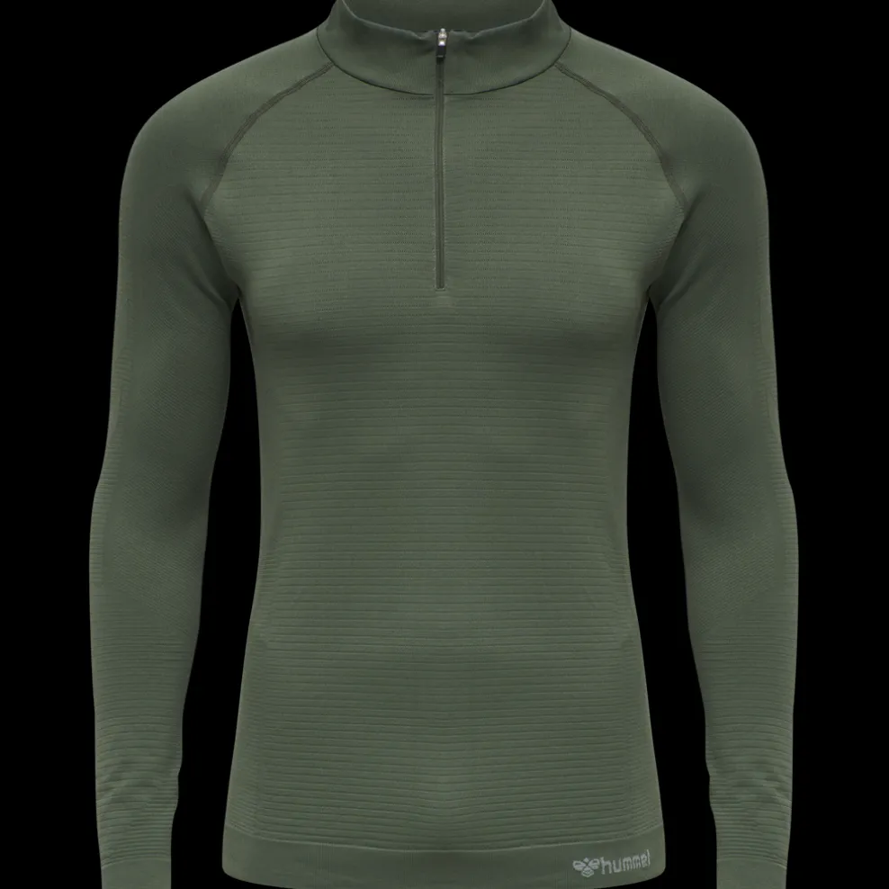 hmlSTROKE SEAMLESS HALF ZIP