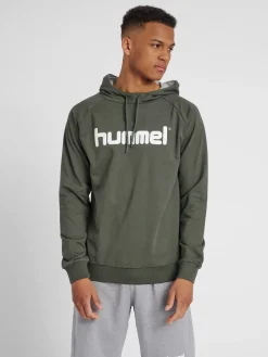 HUMMEL GO COTTON LOGO HOODIE