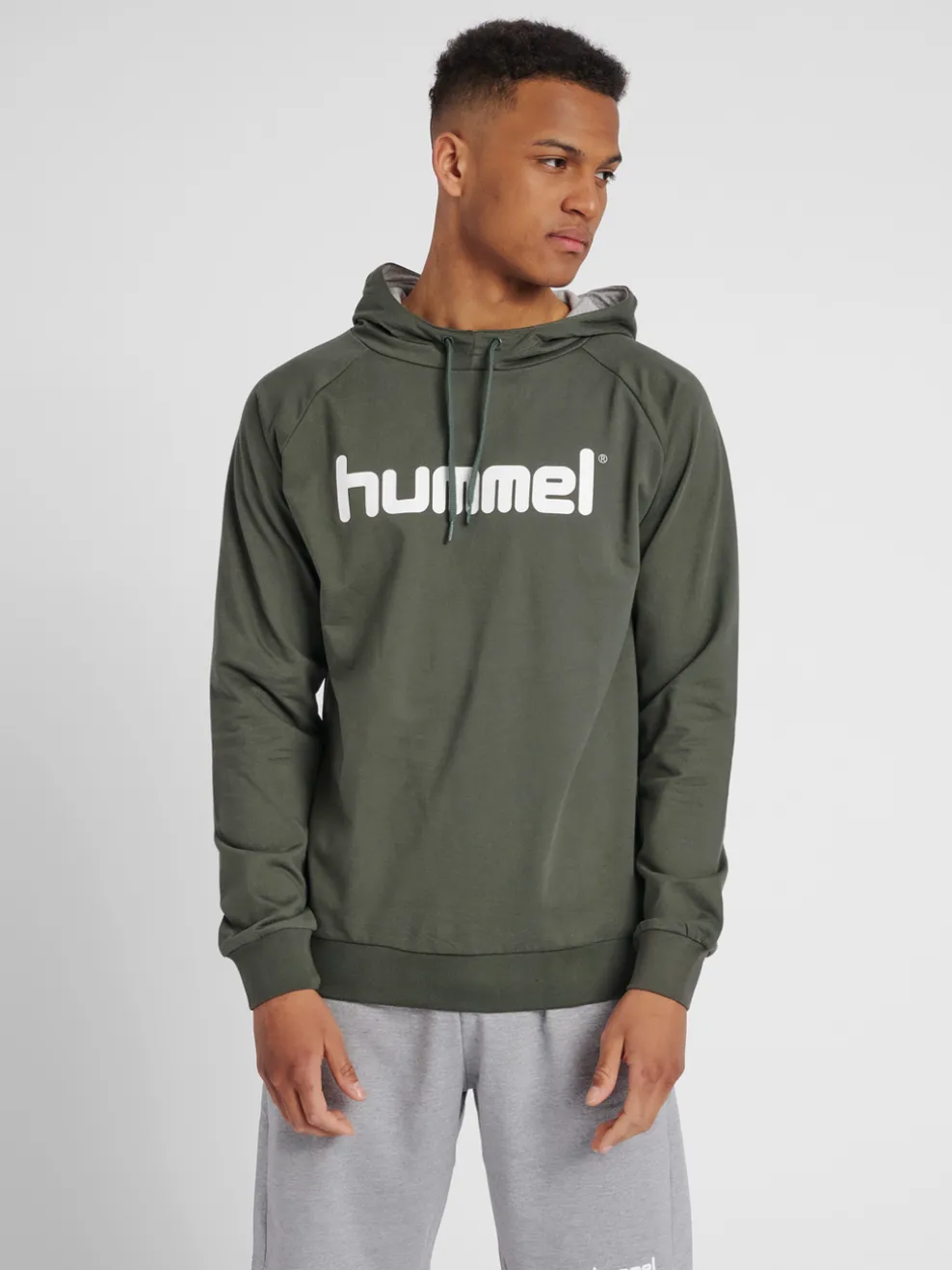 HUMMEL GO COTTON LOGO HOODIE