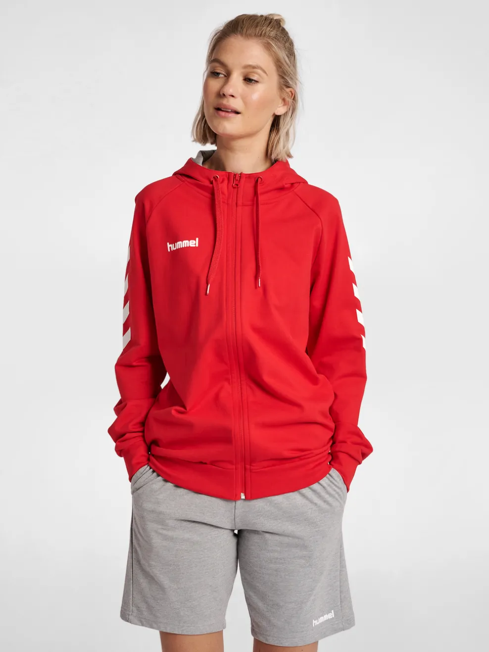 HUMMEL GO COTTON ZIP HOODIE WOMAN