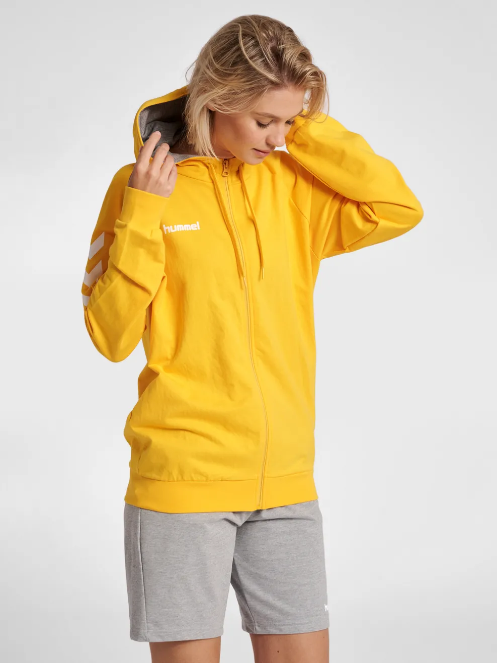 HUMMEL GO COTTON ZIP HOODIE WOMAN