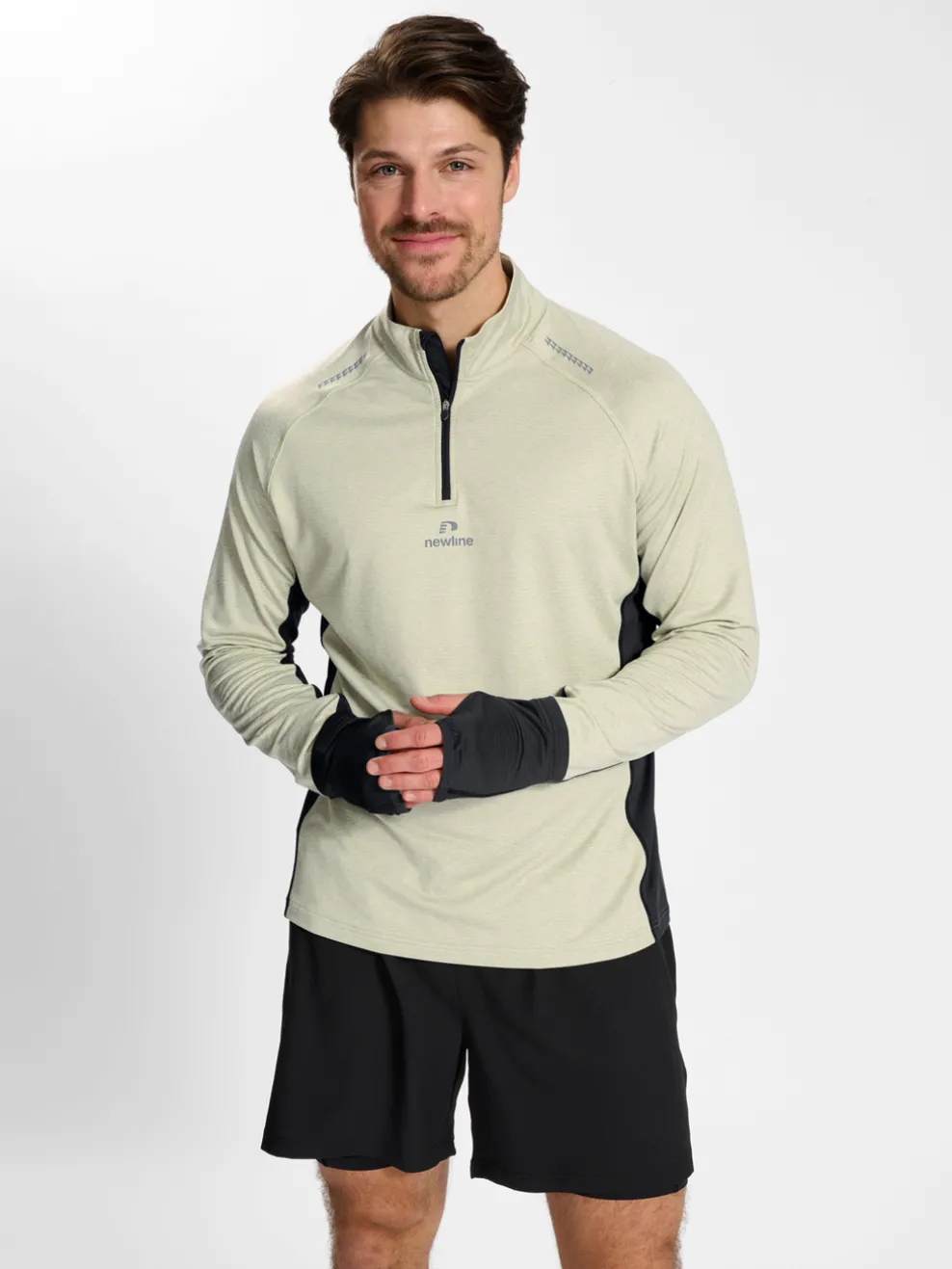 nwlMESA 1/2 ZIP L/S MEN